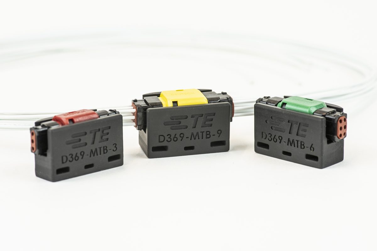 Steckverbinderhalter gedruckt mit Origin P3-Technologie von Stratasys: